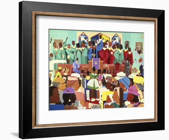 Jesus Loves Me-Varnette Honeywood-Framed Premium Giclee Print