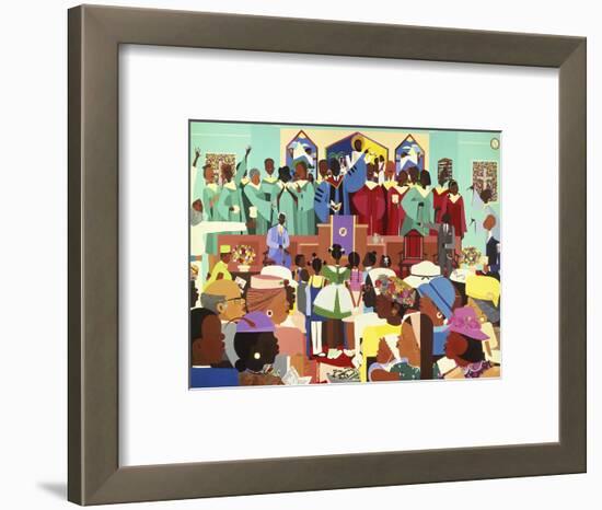 Jesus Loves Me-Varnette Honeywood-Framed Art Print