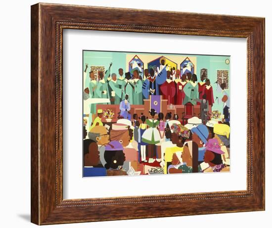 Jesus Loves Me-Varnette Honeywood-Framed Art Print