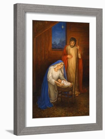 Jesus Mary Joseph-Edgar Jerins-Framed Giclee Print