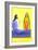 Jesus Meets the Samaritan Woman at the Well, 2001 (W/C on Paper)-Elizabeth Wang-Framed Giclee Print