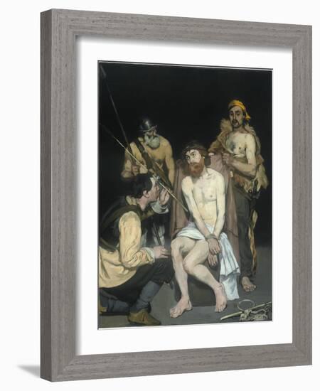 Jesus Mocked by the Soldiers, 1865-Edouard Manet-Framed Giclee Print