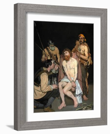 Jesus Mocked by the Soldiers by ‰Douard Manet-Fine Art-Framed Photographic Print