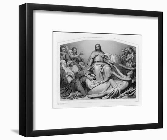 Jesus of Nazareth Depicted as Christ the Consolator-Sydenham Teast Edwards-Framed Art Print