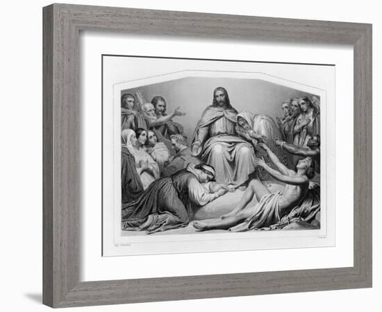 Jesus of Nazareth Depicted as Christ the Consolator-Sydenham Teast Edwards-Framed Art Print