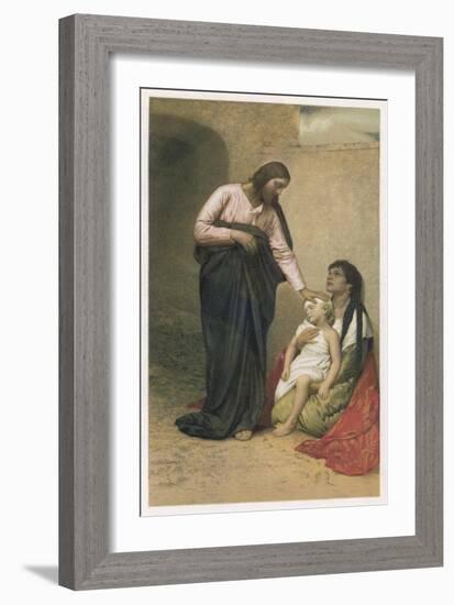 Jesus of Nazareth Jesus as the Healer-null-Framed Art Print