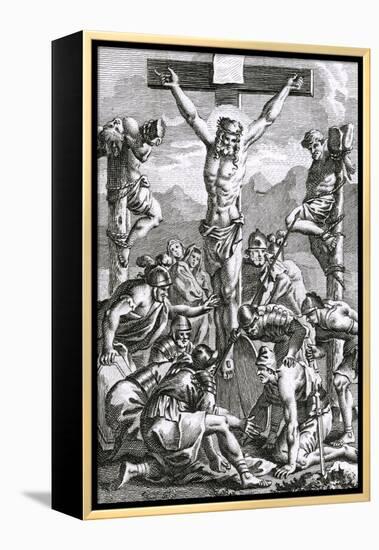 Jesus on Cross-null-Framed Stretched Canvas