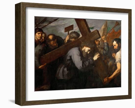 Jesus Portant La Croix - Christ Carrying the Cross - Jose De Ribera (1591-1652). Oil on Canvas, C.-Jusepe de Ribera-Framed Giclee Print