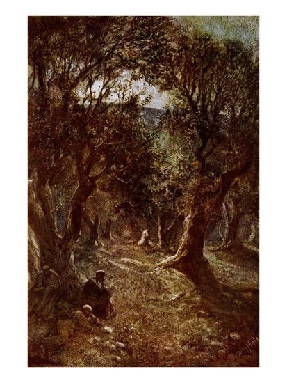 Jesus Praying In The Garden Of Gethsemane Giclee Print By William