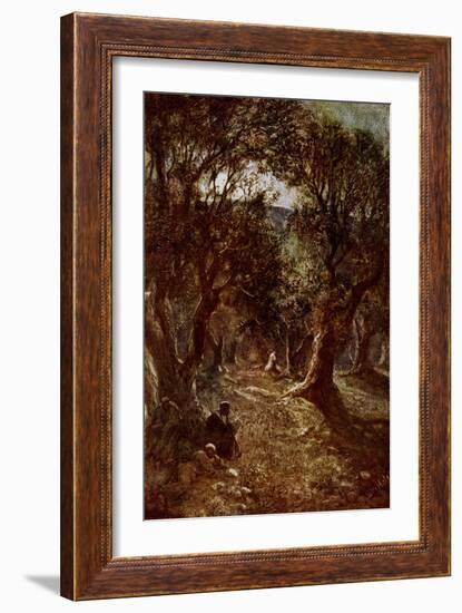 Jesus Praying in the Garden of Gethsemane-William Brassey Hole-Framed Giclee Print