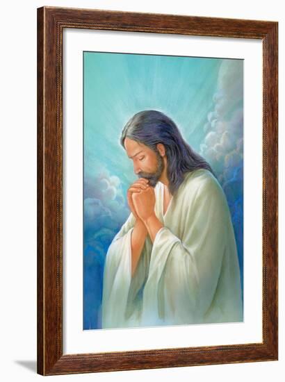 Jesus Praying-Christo Monti-Framed Giclee Print