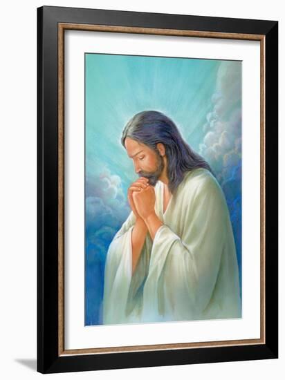 Jesus Praying-Christo Monti-Framed Giclee Print