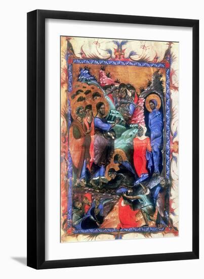 Jesus Raising Lazarus after Four Days, C1280-null-Framed Giclee Print