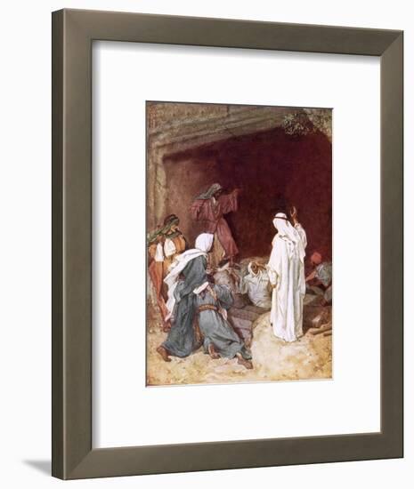 Jesus Raising Lazarus from the Dead-William Brassey Hole-Framed Premium Giclee Print