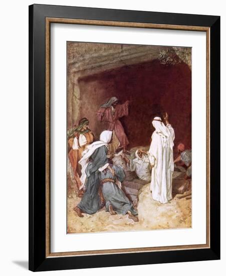 Jesus Raising Lazarus from the Dead-William Brassey Hole-Framed Giclee Print