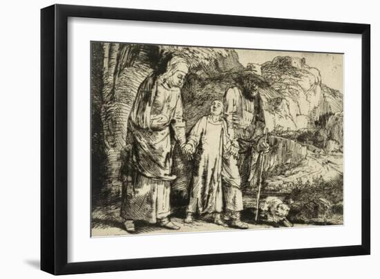 Jésus ramené du Temple-Rembrandt van Rijn-Framed Giclee Print