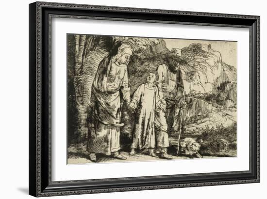 Jésus ramené du Temple-Rembrandt van Rijn-Framed Giclee Print