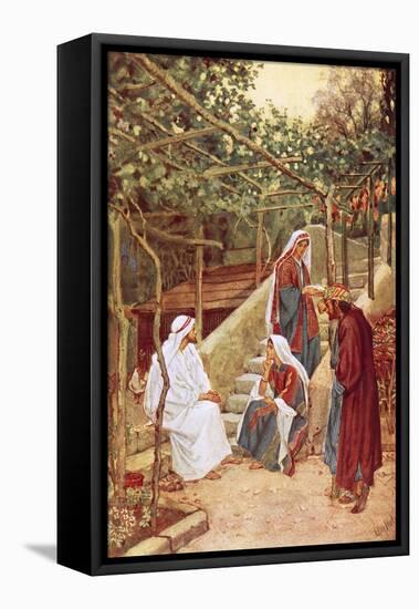 Jesus Resting at Bethany at the House of His Friends-William Brassey Hole-Framed Premier Image Canvas