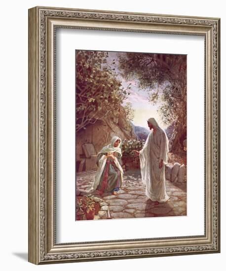 Jesus Revealing Himself to Mary Magdalene-William Brassey Hole-Framed Giclee Print