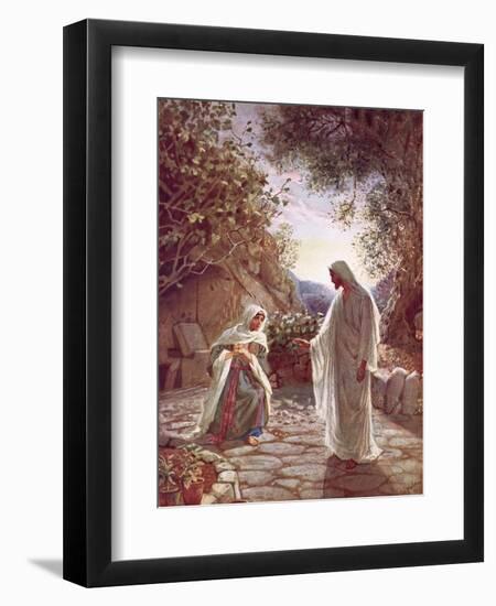 Jesus Revealing Himself to Mary Magdalene-William Brassey Hole-Framed Giclee Print