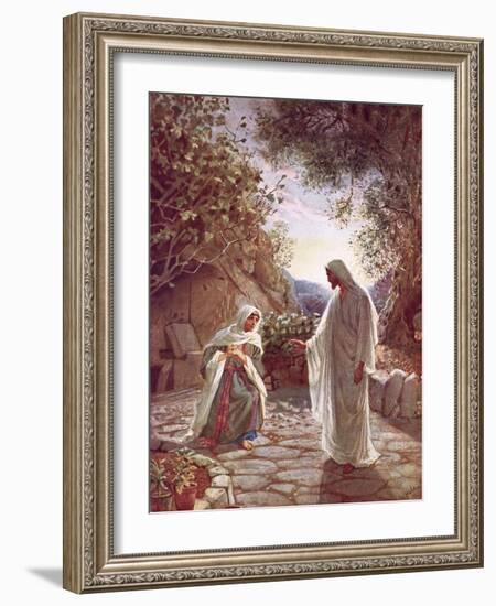 Jesus Revealing Himself to Mary Magdalene-William Brassey Hole-Framed Giclee Print