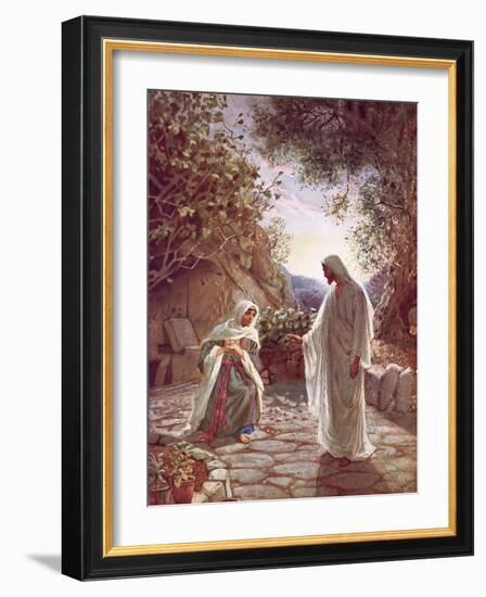 Jesus Revealing Himself to Mary Magdalene-William Brassey Hole-Framed Giclee Print