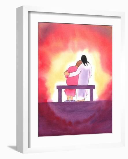 Jesus?S Love is Personal, Tender, and Unchanging; He is Present with Us Always, Especially in the B-Elizabeth Wang-Framed Giclee Print