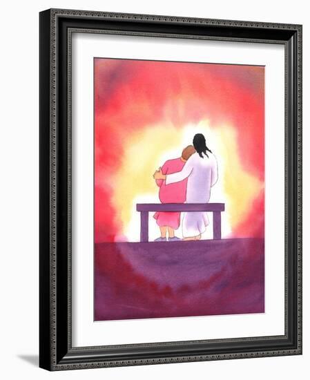 Jesus?S Love is Personal, Tender, and Unchanging; He is Present with Us Always, Especially in the B-Elizabeth Wang-Framed Giclee Print