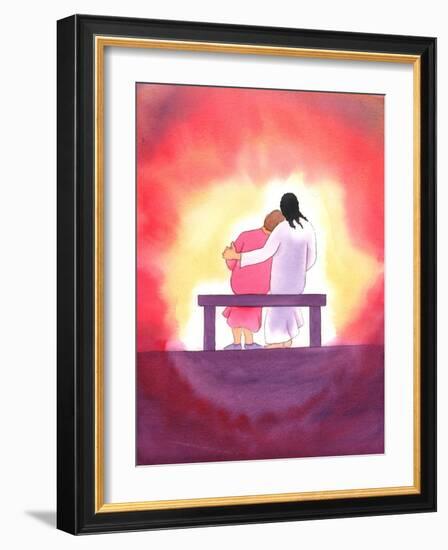 Jesus?S Love is Personal, Tender, and Unchanging; He is Present with Us Always, Especially in the B-Elizabeth Wang-Framed Giclee Print