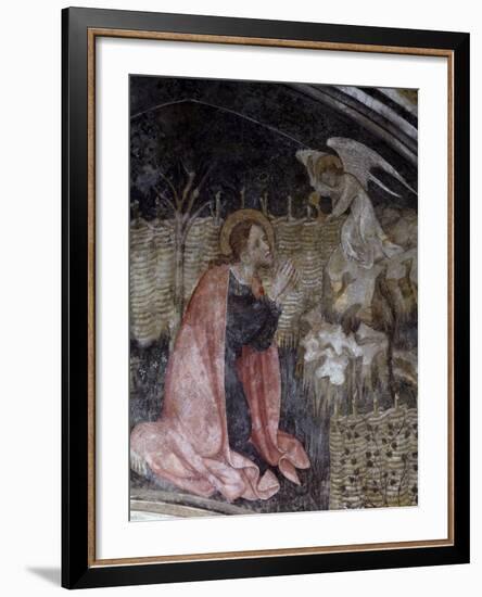 Jesus's Prayer in the Garden of Gethsemane, Detail from a Fresco by Giacomo Jaquerio-null-Framed Giclee Print