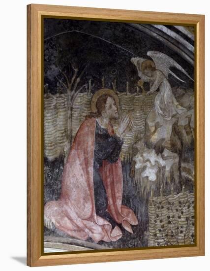 Jesus's Prayer in the Garden of Gethsemane, Detail from a Fresco by Giacomo Jaquerio-null-Framed Premier Image Canvas