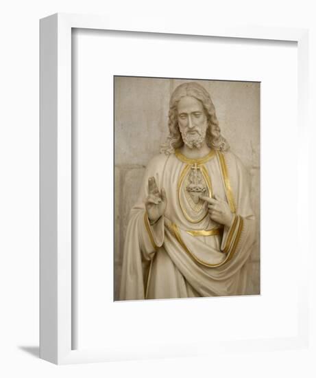 Jesus's Sacred Heart, Auxerre, Yonne, Burgundy, France, Europe-Godong-Framed Photographic Print