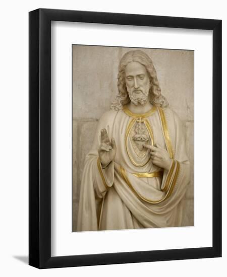 Jesus's Sacred Heart, Auxerre, Yonne, Burgundy, France, Europe-Godong-Framed Photographic Print