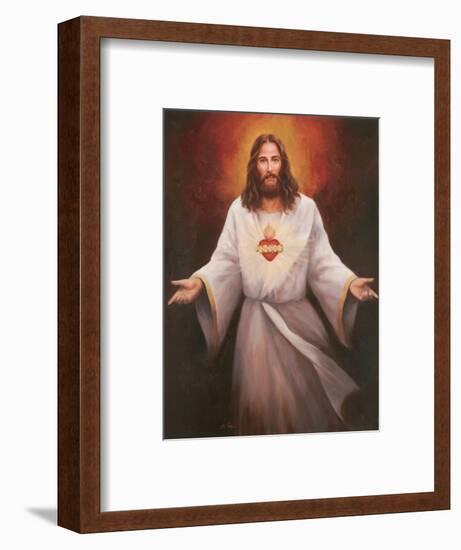 Jesus' Sacred Heart-Unknown Chiu-Framed Art Print