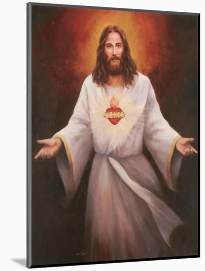 Jesus' Sacred Heart-Unknown Chiu-Mounted Art Print