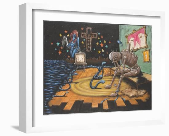 Jesus Saves-Craig Snodgrass-Framed Giclee Print