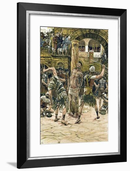 Jesus Scourged on the Face, C1897-James Jacques Joseph Tissot-Framed Giclee Print