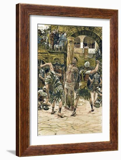 Jesus Scourged on the Face, C1897-James Jacques Joseph Tissot-Framed Giclee Print