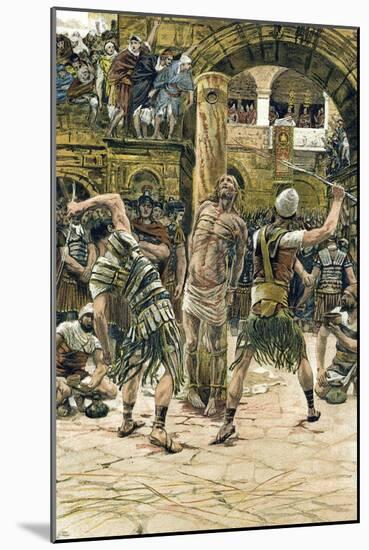 Jesus Scourged on the Face, C1897-James Jacques Joseph Tissot-Mounted Giclee Print