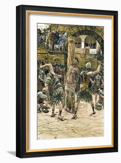 Jesus Scourged on the Face, C1897-James Jacques Joseph Tissot-Framed Giclee Print