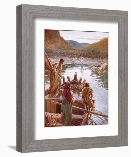 Jesus Showing Himself to Peter and Others by the Sea of Galilee-William Brassey Hole-Framed Giclee Print