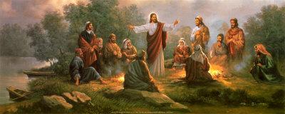 'Jesus Spreading the Word' Art Print Myung Bo