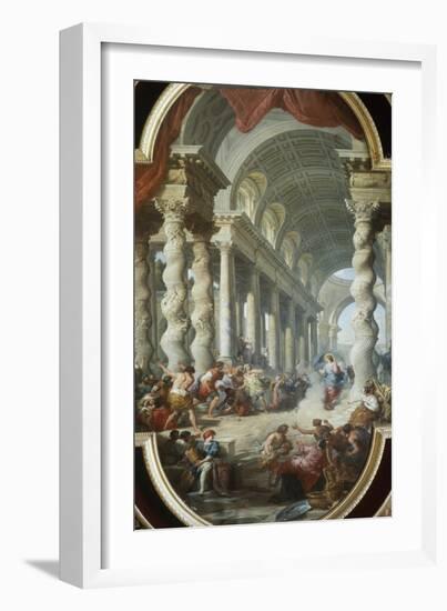 Jesus Stoned in the Temple-Giovanni Paolo Panini-Framed Giclee Print