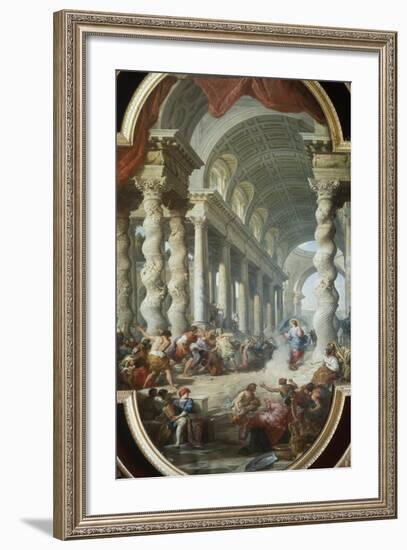 Jesus Stoned in the Temple-Giovanni Paolo Panini-Framed Giclee Print