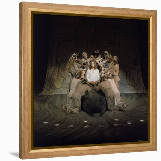 Jesus Surrounded by His Disciples in a Scene from Jesus Christ Superstar-John Olson-Framed Premier Image Canvas