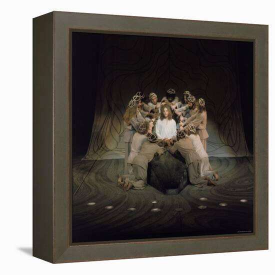 Jesus Surrounded by His Disciples in a Scene from Jesus Christ Superstar-John Olson-Framed Premier Image Canvas