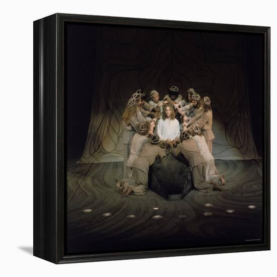 Jesus Surrounded by His Disciples in a Scene from Jesus Christ Superstar-John Olson-Framed Premier Image Canvas