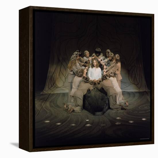 Jesus Surrounded by His Disciples in a Scene from Jesus Christ Superstar-John Olson-Framed Premier Image Canvas