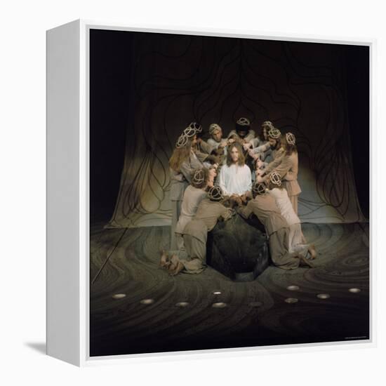 Jesus Surrounded by His Disciples in a Scene from Jesus Christ Superstar-John Olson-Framed Premier Image Canvas