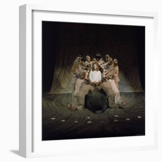 Jesus Surrounded by His Disciples in a Scene from Jesus Christ Superstar-John Olson-Framed Premium Photographic Print